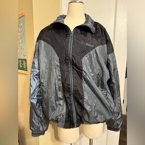 XL Vintage Black and Gray Advantage by Wilson Windbreaker